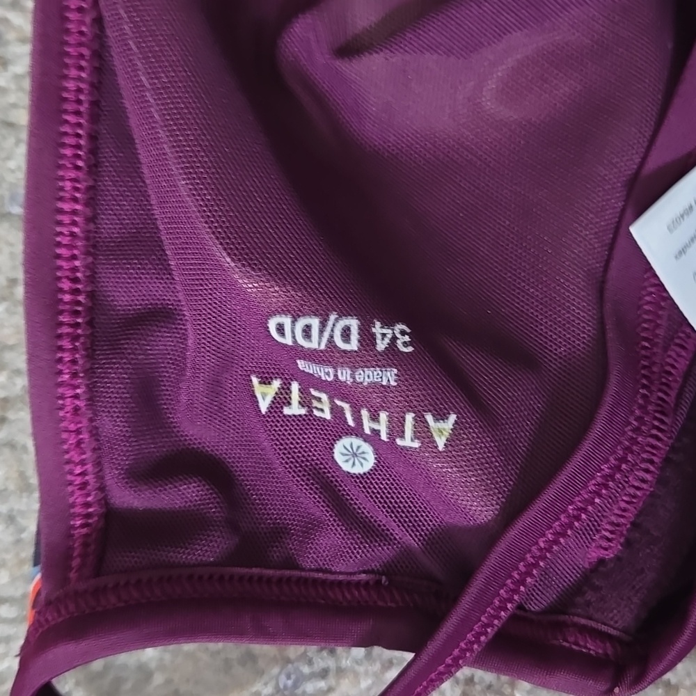 Athleta Two Piece Rouched Tankini Set - Picture 5 of 6